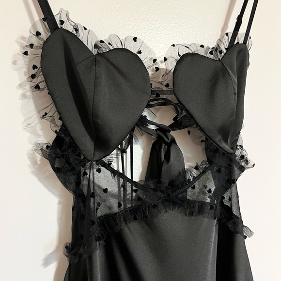 For Love and Lemons Val Black Maxi Dress NWOT - Picture 9 of 16